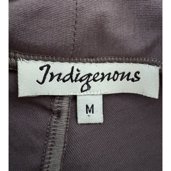 INDIGENOUS 100% Organic Cotton Cardigan Longline Open Front Ruching Lagenlook M - Picture 3 of 11
